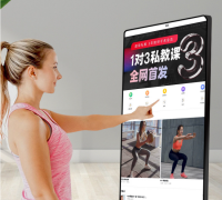 智能健身镜立式镜面广告机家用运动瑜伽跳舞健身镜